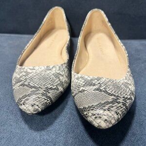 Kelly & Katie Shoes Womens 7 M Ballet Flats SnakeSkin Leather